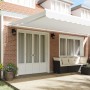 Manual Retractable Awning White 600x350 cm, Replacement Fabric for Awning for 6x3.5 m White Structure by , Awnings - Ref: For...