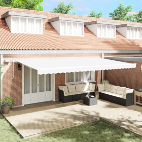 Comprar Toldo Manual Retráctil con LED Blanco