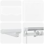 Manuelle einziehbare Markise mit weißer LED 600x350 cm, Ersatztuch für 6x3,5 m weiße Markise | Foro24.es | Tu tienda online para hogar, jardín y más Foro24.es