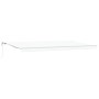 Automatic retractable awning White 600x350 cm, Replacement fabric for 6x3.5 m awning White by , Awnings - Ref: Foro24-3331759...