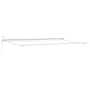 Automatic Retractable Awning with White LED 600x350 cm, Replacement Fabric for 6x3.5 m White Awning by , Awnings - Ref: Foro2...