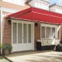 Manual Retractable Awning Red 600x350 cm, Replacement Fabric for Awning for 6x3.5 m Red Frame by , Awnings - Ref: Foro24-3331...