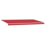 Manual Retractable Awning with Red LED 600x350 cm, Replacement fabric for awning for 6x3.5 m frame Red by , Awnings - Ref: Fo...