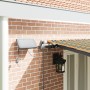 Manual Retractable Awning with Green and Yellow LED 600x350 cm, Replacement Fabric for 6x3.5 m Awning Green and Yellow Frame ...