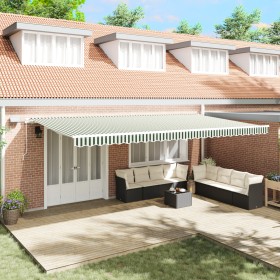Comprar Toldo Retráctil Manual con LED Verde y
