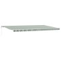 Toldo Retráctil Automático  Verde y Blanco 600x350 cm, Tela de Repuesto para Toldo  para Marco de 6x3.5 m Verde y Blanco | Foro24.es | Tu tienda online para hogar, jardín y más Foro24.es