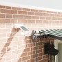 Automatisch einziehbare Markise mit grüner und weißer LED 600x350 cm, Ersatztuch für 6x3,5 m Markise grün-weißer Rahmen | Foro24.es | Tu tienda online para hogar, jardín y más Foro24.es