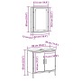 2-teiliges Badmöbel-Set aus antikem Holz von , Badezimmermöbel - Ref: Foro24-3332515, Preis: 105,85 €, Rabatt: %