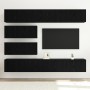 10-Piece TV Furniture Set - Wall-Mounted Black Oak Crafted Wood by , TV Furniture - Ref: Foro24-3332533, Price: 284,85 €, Dis...
