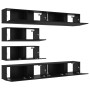 10-Piece TV Furniture Set - Wall-Mounted Black Oak Crafted Wood by , TV Furniture - Ref: Foro24-3332533, Price: 284,85 €, Dis...