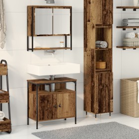 Bathroom furniture with integrated aged wood sink by , Bathroom furniture - Ref: Foro24-3332535, Price: 107,13 €, Discount: %