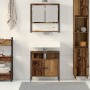 Badmöbel mit integriertem Waschbecken aus gealtertem Holz von , Badezimmermöbel - Ref: Foro24-3332535, Preis: 107,13 €, Rabat...