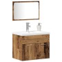 3-Piece Bathroom Furniture Set Old Engineered Wood by , Bathroom furniture - Ref: Foro24-3332540, Price: 170,37 €, Discount: %