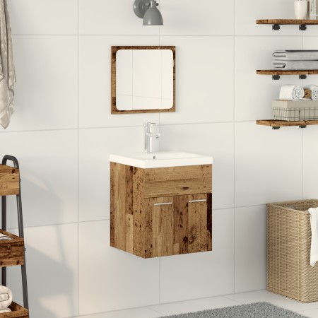 Juego de Muebles de Baño de 3 Piezas de Madera Vieja | Foro24.es | Tu tienda online para hogar, jardín y más Foro24.es