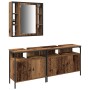 Waschbeckenschrank mit integriertem Waschbecken aus altem Holzwerkstoff von , Badezimmermöbel - Ref: Foro24-3332546, Preis: 1...
