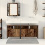 Waschbeckenschrank mit integriertem Waschbecken aus altem Holzwerkstoff von , Badezimmermöbel - Ref: Foro24-3332546, Preis: 1...