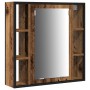 Waschbeckenschrank mit integriertem Waschbecken aus altem Holzwerkstoff von , Badezimmermöbel - Ref: Foro24-3332546, Preis: 1...