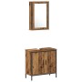 3-teiliges Badmöbel-Set aus altem Holzwerkstoff von , Badezimmermöbel - Ref: Foro24-3332548, Preis: 162,39 €, Rabatt: %