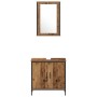 3-teiliges Badmöbel-Set aus altem Holzwerkstoff von , Badezimmermöbel - Ref: Foro24-3332548, Preis: 162,39 €, Rabatt: %