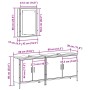3-Piece Bathroom Furniture Set Old Engineered Wood by , Bathroom furniture - Ref: Foro24-3332548, Price: 162,39 €, Discount: %