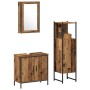 3-teiliges Badmöbel-Set Antikes Holzwerkstoff von , Badezimmermöbel - Ref: Foro24-3332552, Preis: 157,37 €, Rabatt: %