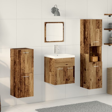 4-teiliges Badmöbel-Set Altholz Offset Holz | Foro24.es | Tu tienda online para hogar, jardín y más Foro24.es