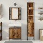 3-Piece Bathroom Furniture Set in Old Color Worked Wood by , Bathroom furniture - Ref: Foro24-3332554, Price: 189,18 €, Disco...