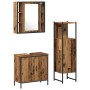 3-Piece Bathroom Furniture Set Old Wood Engineered Wood by , Bathroom furniture - Ref: Foro24-3332559, Price: 173,36 €, Disco...