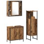 3-Piece Bathroom Furniture Set Old Wood Engineered Wood by , Bathroom furniture - Ref: Foro24-3332559, Price: 173,36 €, Disco...