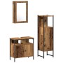 3-teiliges Badmöbel-Set Gealtertes Holz Behandeltes Holz von , Badezimmermöbel - Ref: Foro24-3332560, Preis: 151,92 €, Rabatt...