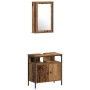 3-teiliges Badmöbel-Set Gealtertes Holz Behandeltes Holz von , Badezimmermöbel - Ref: Foro24-3332560, Preis: 151,92 €, Rabatt...