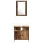 3-teiliges Badmöbel-Set Gealtertes Holz Behandeltes Holz von , Badezimmermöbel - Ref: Foro24-3332560, Preis: 151,92 €, Rabatt...