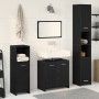 Conjunto de muebles de baño de 4 piezas en roble negro de