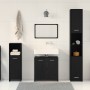 Conjunto de muebles de baño de 4 piezas en roble negro de