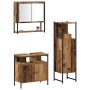 3-teiliges Badmöbel-Set Altholz Massivholz von , Badezimmermöbel - Ref: Foro24-3332566, Preis: 161,69 €, Rabatt: -5%%