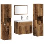 5-Piece Bathroom Furniture Set Old Engineered Wood by , Bathroom furniture - Ref: Foro24-3332568, Price: 350,13 €, Discount: %