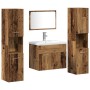 5-Piece Bathroom Furniture Set Old Engineered Wood by , Bathroom furniture - Ref: Foro24-3332568, Price: 350,13 €, Discount: %