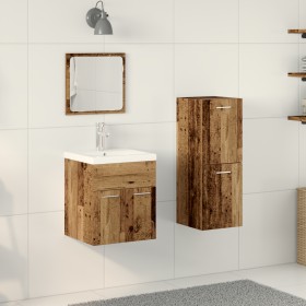 Conjunto de Muebles de Baño de 4 Piezas en Madera Rústica de , Muebles de baño - Ref: Foro24-3332571, Precio: 213,37 €, Descu...