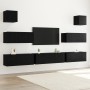 7-teiliges TV-Möbelset Wandmontage Schwarze Eiche Bearbeitetes Holz von , TV-Möbel - Ref: Foro24-3332572, Preis: 281,46 €, Ra...