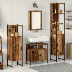 4-Piece Bathroom Furniture Aged Wood by , Bathroom furniture - Ref: Foro24-3332594, Price: 227,89 €, Discount: %