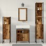 4-teilige Badmöbel aus gealtertem Holz von , Badezimmermöbel - Ref: Foro24-3332594, Preis: 227,89 €, Rabatt: %