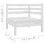 Garden furniture set 7 pieces solid white pine wood by vidaXL, Garden sets - Ref: Foro24-3082548, Price: 383,27 €, Discount: %