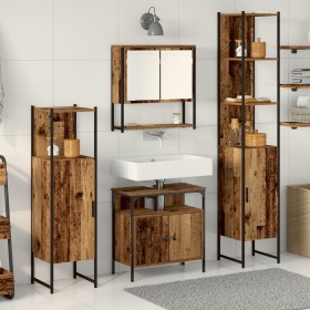4-teiliges Badmöbel-Set aus altem Holz von , Badezimmermöbel - Ref: Foro24-3332603, Preis: 234,36 €, Rabatt: %