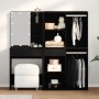 Vanity Table with 2 Cabinets in Crafted Wood Black Oak by , Bedroom Dressers - Ref: Foro24-3333044, Price: 239,40 €, Discount: %