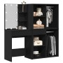 Vanity Table with 2 Cabinets in Crafted Wood Black Oak by , Bedroom Dressers - Ref: Foro24-3333044, Price: 239,40 €, Discount: %