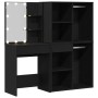 Vanity Table with 2 Cabinets in Crafted Wood Black Oak by , Bedroom Dressers - Ref: Foro24-3333044, Price: 239,40 €, Discount: %