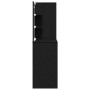 Vanity Table with 2 Cabinets in Crafted Wood Black Oak by , Bedroom Dressers - Ref: Foro24-3333044, Price: 239,40 €, Discount: %