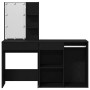 LED Makeup Table and Black Oak Cabinet by , Bedroom Dressers - Ref: Foro24-3333045, Price: 179,24 €, Discount: %