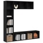 3 pcs Black Oak Shelves 36x30x143 cm Processed Wood by , Bookcases and shelves - Ref: Foro24-3333046, Price: 179,81 €, Discou...