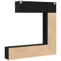 3 pcs Black Oak Shelves 36x30x143 cm Processed Wood by , Bookcases and shelves - Ref: Foro24-3333046, Price: 179,81 €, Discou...